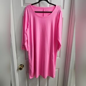 Lilly Pulitzer UPF 50+ Solia Dress Heathered Soleil Pink Size XXL